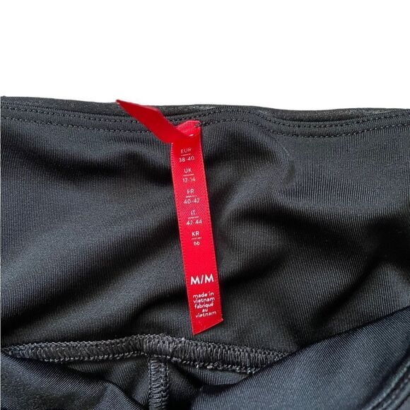 SPANX Faux Leather Moto Leggings Black Size Medium - Picture 8 of 9